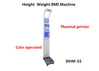 চীন ডিএইচএম - 15 মুদ্রা উচ্চতা পরিমাপ এবং BMI বিশ্লেষণ সঙ্গে ওজন আইশ অপারেশন কোম্পানির